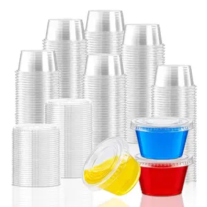 Clear Jello Shot Cups - Leak-Proof - 1 oz, 2 oz, 3.25 oz & 4 oz