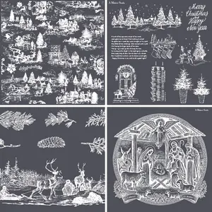 Vintage Christmas Mesh Stencil Bundle 2024 (Set of 4)