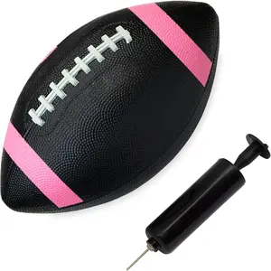 Blitz Football, All-Weather Football, Enhanced Grip, Durable Rubber Cover and Molded Laces, for Outdoor Sports & Training, Includes 6 Ball Pump