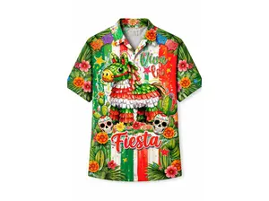 Pinata Cinco De Mayo Hawaiian Shirt Lets Fiesta Mexico Sugar Skull Tropical Button Up Mexican Party Shirt