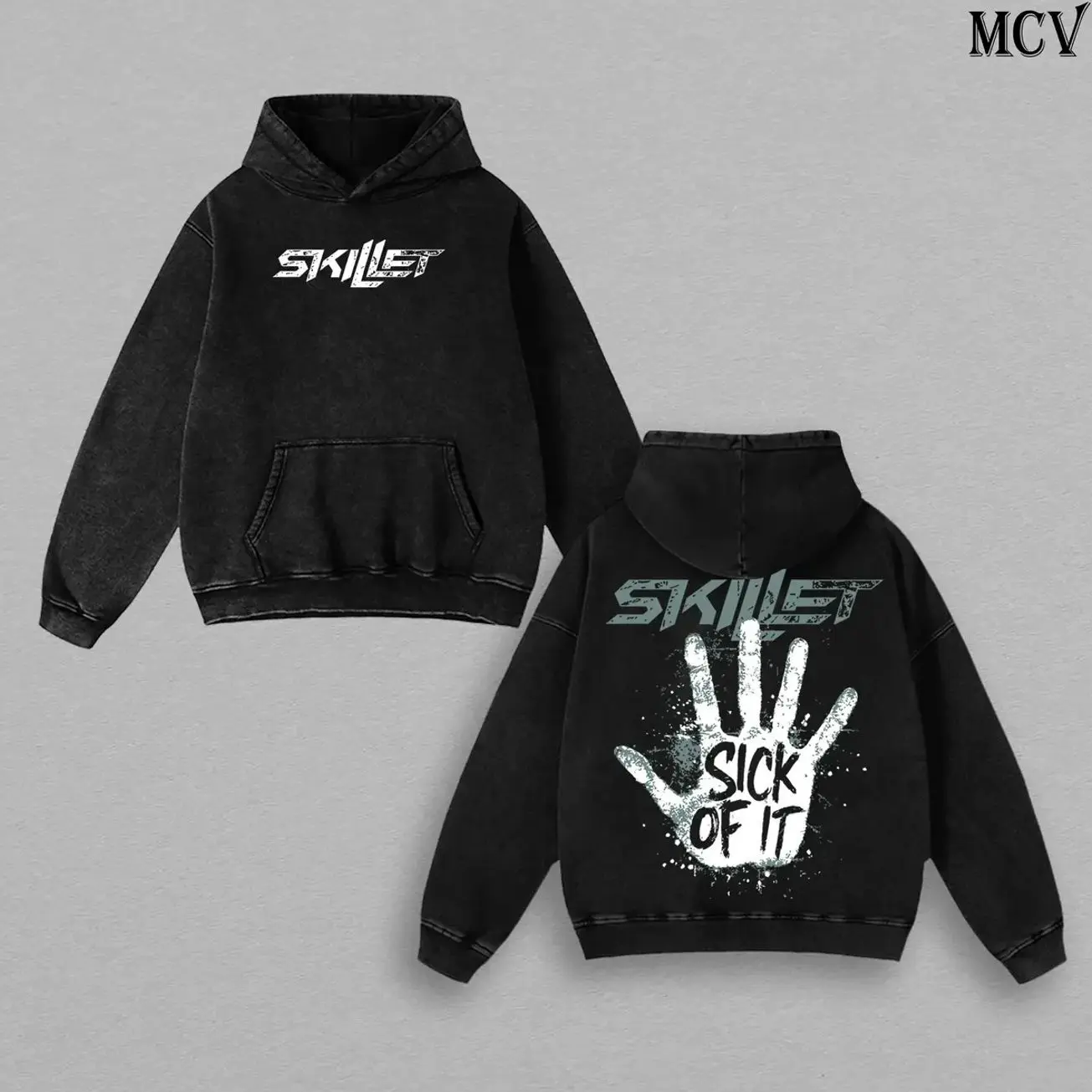 Skillet Sick Of It Vintage Band Washed T-Shirt, Washed Hoodie, Sweatshirt Graphic Tee Alternative Rock Music Fan Merch Gift 38X