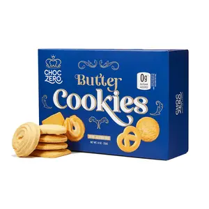 ChocZero Keto Butter Cookies - Sugar Free Danish Shortbread - Gluten Free, Low Carb - 8oz, (Pack of 1)