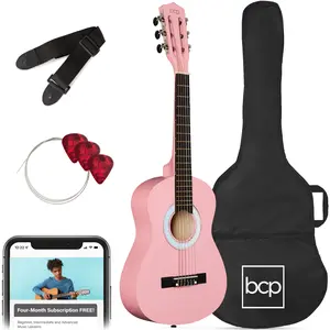Best Choice Products 30in Kids Acoustic Guitar Beginner Starter Kit w/ Strap, Case, Strings Best Choice Products 30in Kids Acoustic Guitar Beginner Starter Kit w/ Strap, Case, Strings