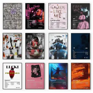 Neptune Tune Poster Set - Gemini Era - Underground Rap Aesthetic Wall Art - Gift for Him