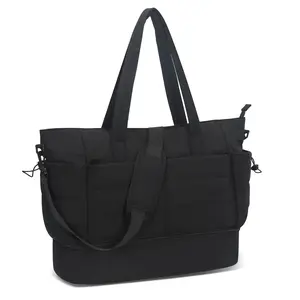 Weekender Duffel Bag Overnight Tote Bag with Wet Pocket Shoe Compartment Carry On Bag for Women, Travel, Gym, Weekend