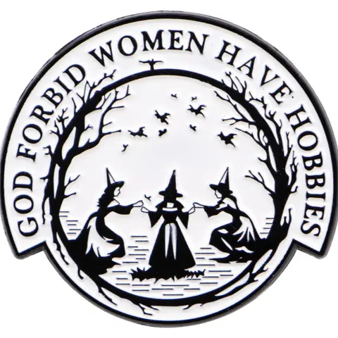 Women's Brooch, Mystical Witch Vintage Enamel Pin, Fashion Daily Accessory & Gift, Durable Design Showcases Style, Punk Cartoon Pattern, Durable Metal Pins, Lapel Pin, Brooch Pin Clip, Alloy Brooch Pin