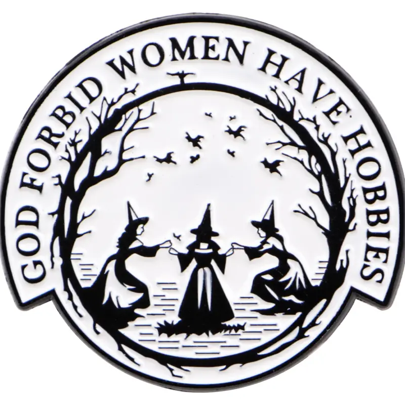 Women's Brooch, Mystical Witch Vintage Enamel Pin, Fashion Daily Accessory & Gift, Durable Design Showcases Style, Punk Cartoon Pattern, Durable Metal Pins, Lapel Pin, Brooch Pin Clip, Alloy Brooch Pin