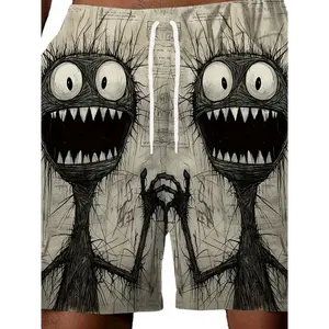 Men's Casual Sports Fashion Shorts Beach Pants Outdoor Menswear Polyester