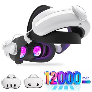 MtomatoVR S2 All-in-One Power Strap for Meta Quest 3 and  meta quest 3S battery head strap - 12000mAh/6H VR/Flash Charge/Pro Comfort meta 3s accessories