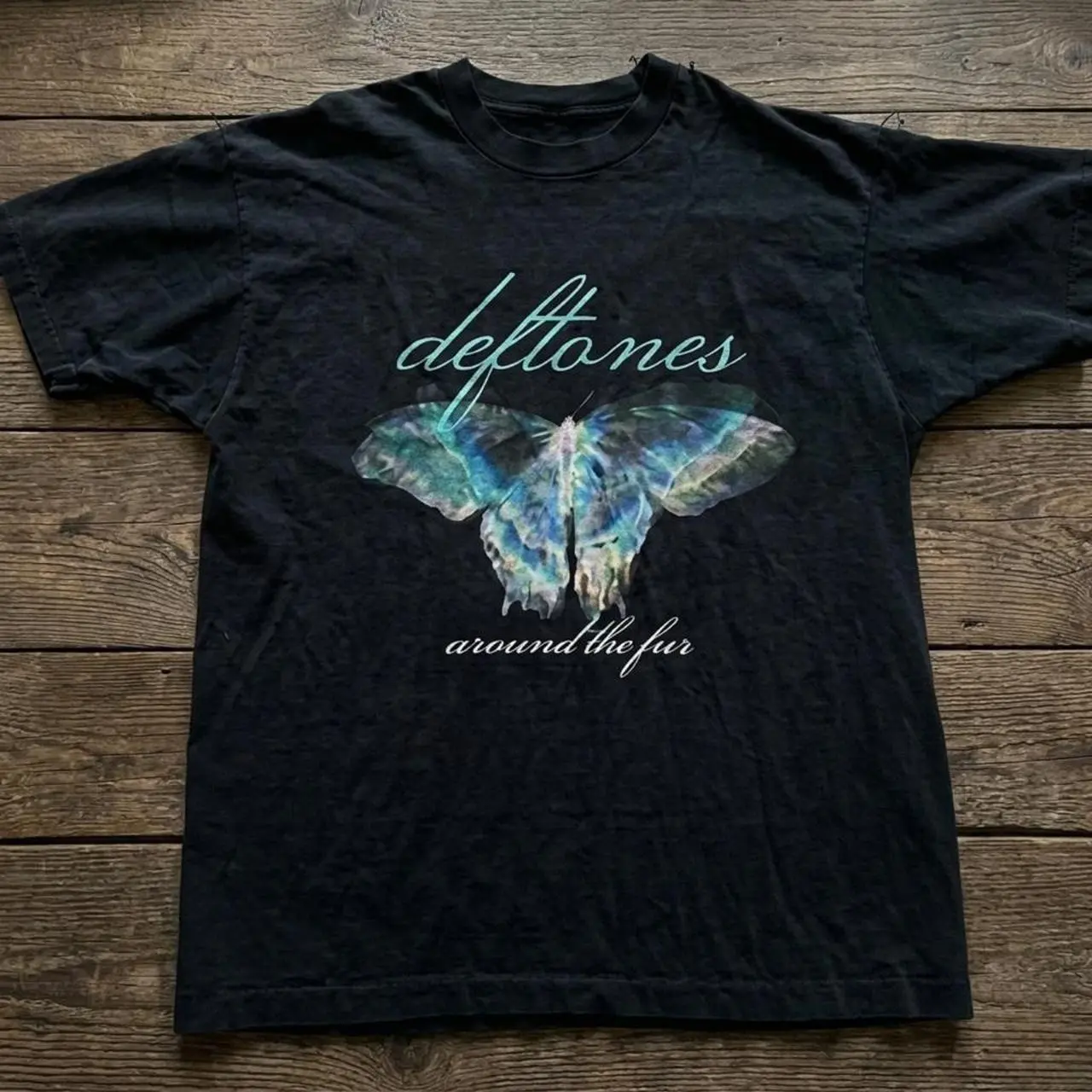 Deftones with butterfly shirt Vintage Streetwear Y2K