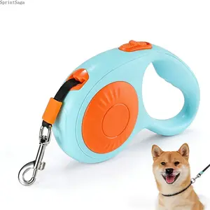 360° Tangle-Free Retractable Dog Leash, 10FT Automatic Pet Walking Leash with One-Hand Brake and Strong Nylon Tape for Cats, Small and Medium Dogs, Durable Outdoor Training and Daily Walk Accessory