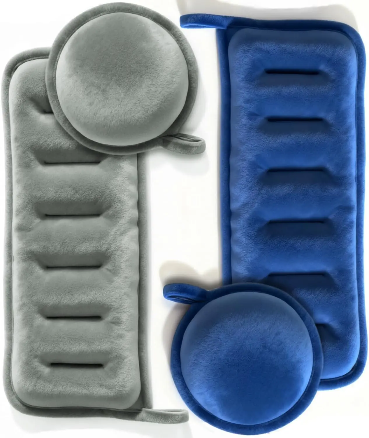 4-Piece Microwave-Safe Rice-Filled Heating Pad Set, Reusable Moist Warm Compress for Relaxation, Scented and Unscented Home Supplies