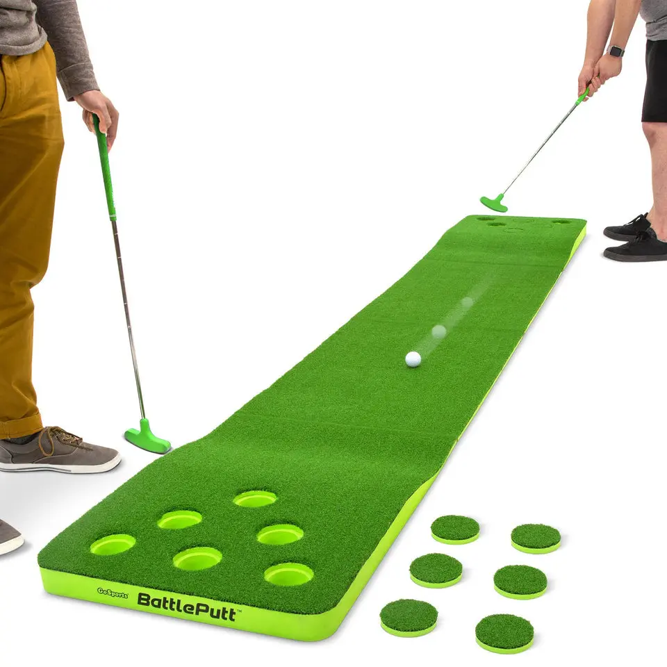 GoSports BattlePutt Golf Putting Game - Foldable Roll-Up Complete Set, Pong-Style Putts, No Extra Buys, for Adults GoSports BattlePutt Golf Putting Game - Foldable Roll-Up Complete Set, Pong-Style Putts, No Extra Buys, for Adults