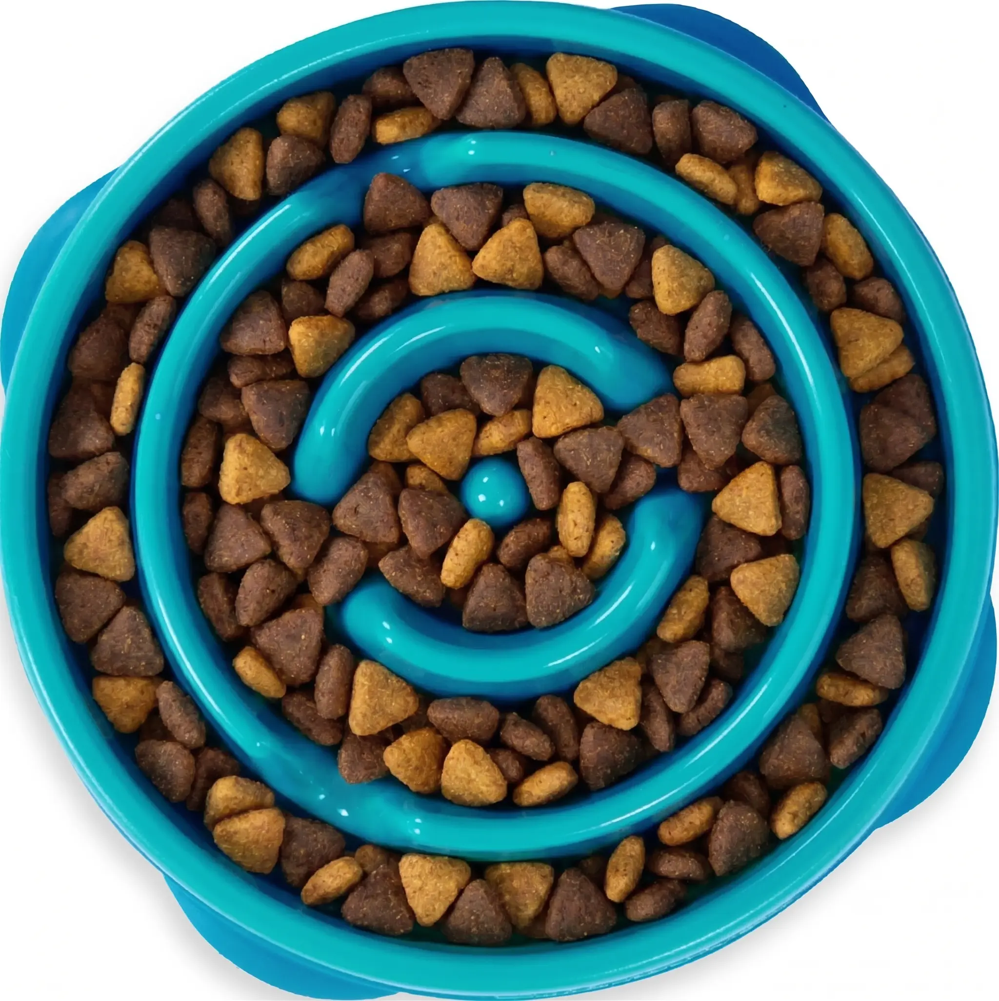 Slow Feeder Dog Bowl 2 Cup | Maze Puzzle Bowl to Stop Fast Eating | Non-Slip Slow Feeding Bowl for Small and Medium Dogs