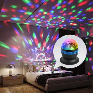 Dynamic Water Ripple Projector Lamp, Aurora Light Projector, 360° Auto Rotation, Starry Sky Effect, 7 Color Adjustments, Remote Control, Perfect Gift