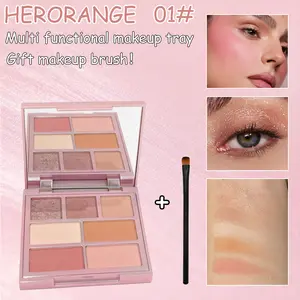 Seven color, Highly pigmented palette with fine shimmer, high gloss, matte finish, versatile in one box, texture delicate, soft, waterproof, creating exquisite eye makeup Makeup Beauty Cosmetics