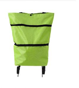 Portable Shopping Cart Foldable Grocery Trolley Lightweight with Wheels for Home Delivery Handcart Small Trailer Ideal for Shopping Tasks