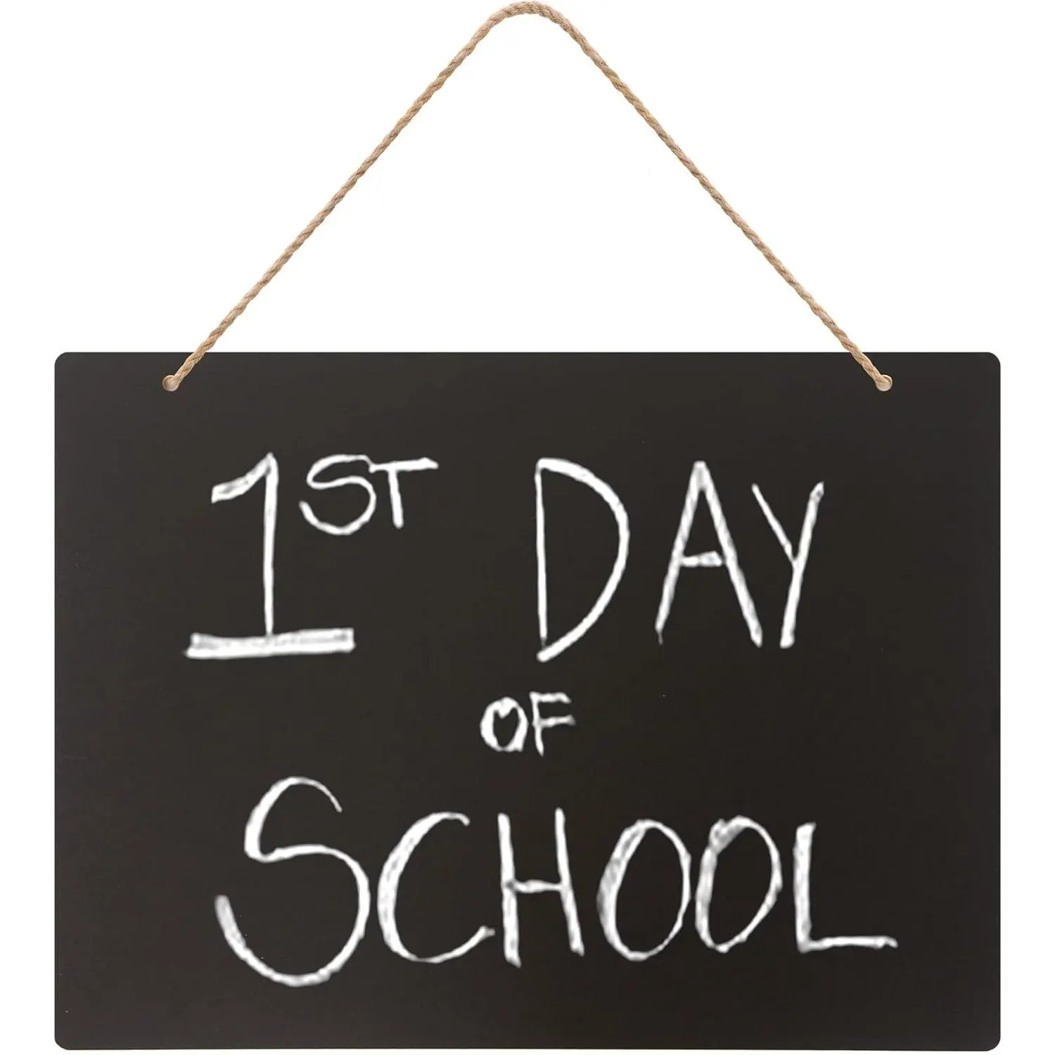 8.7x12 Inch Erasable Message Board Sign with Hanging String, Store Signs Chalkboard, Menu Chalkboard, Message Board, Bar and Special Event Decorations, Double-Sided Painting
