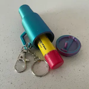 Mini tumbler cup chapstick holder