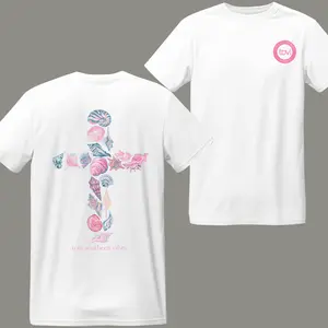 Seashell Cross T-Shirt – Tovi Southern Vibes Graphic Tee, Coastal Christian Style, Faith and Ocean Inspired Shirt for Beach and Nature Lovers