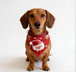 2025 New Chrisstmas dog Bandanas Funny ,Dog Christmas Scarf 1 pack ,Pets Festive Cute tie,Trendy Holiday Pet bibb for Christmas Adjustable Festive Drool bibs