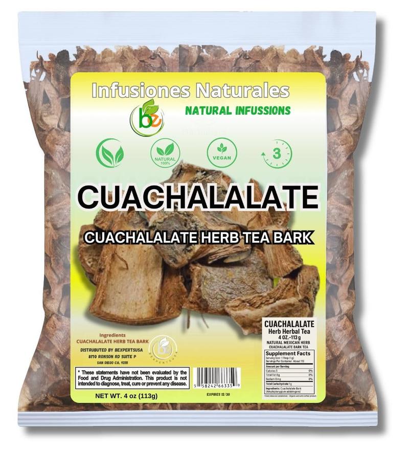 VIRAL Cuachalalate Herbal Tea 4 oz-113g. Mexican Cuachalala, Cuachalalate Herbal Tea Wildcrafted (Juliana Adstringens) | 100% All Natural - NON Gmo