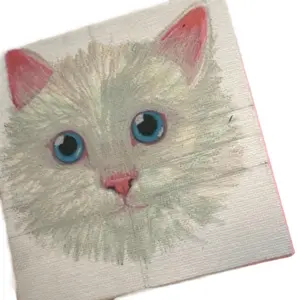 Mini 4x4 custom hand drawn PET Portrait!