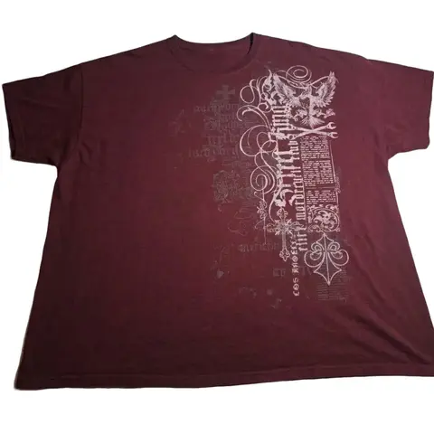 Triple Star Graphic T-Shirt, Grunge Alt Rock Aesthetic, Y2K Streetwear Fashion Tee, Distressed Sketch Art Top, Crew Neck, Short Sleeve, Cotton, Gift for Him Her, Men Women Top