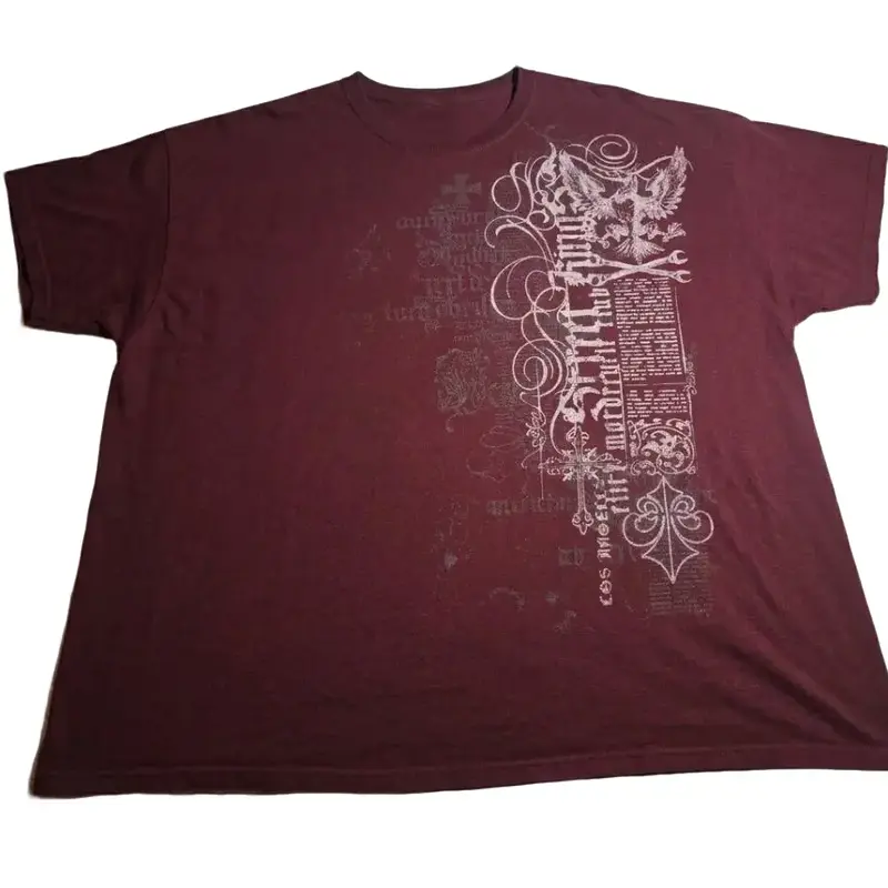 Triple Star Graphic T-Shirt, Grunge Alt Rock Aesthetic, Y2K Streetwear Fashion Tee, Distressed Sketch Art Top, Crew Neck, Short Sleeve, Cotton, Gift for Him Her, Men Women Top