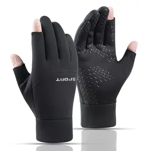 Winter fishing gloves are warm and non-slip, with two fingers exposed, professional fishing gloves for cycling, and driving, for men sale, outdoor fishing equipment, antislip glovers, perfect winter gift, cozy gear, marine cold weather gear
