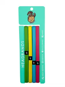 Solid Neon Neutral Set 4-Pack Non-Slip Thin Headbands