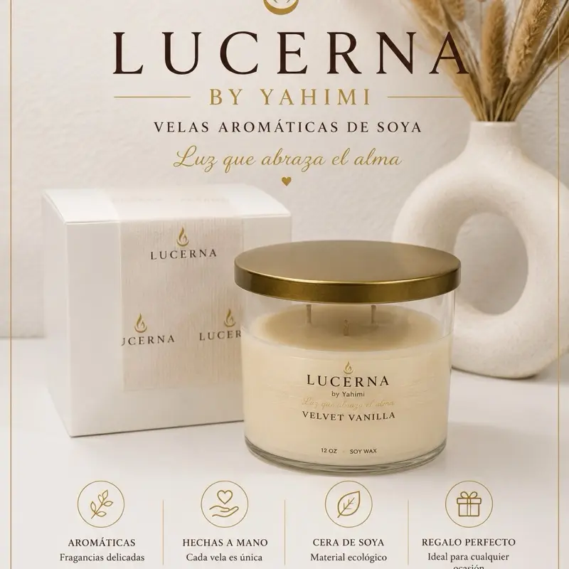Lucerna Triple Wick Collection | 3-Wick Soy Candle 12 oz