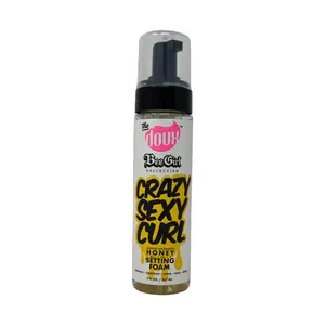The Doux CRAZYSEXYCURL™ Honey Setting Foam - 9.59oz Unisex Frizz-Control Hydrating Haircare Styling Mousse, Hair Gel