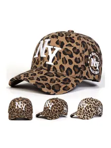 Fashion Leopard Print Baseball Cap, Animal Print Snapback, Casual Outdoor Sports Hat for Men & Women, Adjustable Sun Protection Cap for Daily Wear