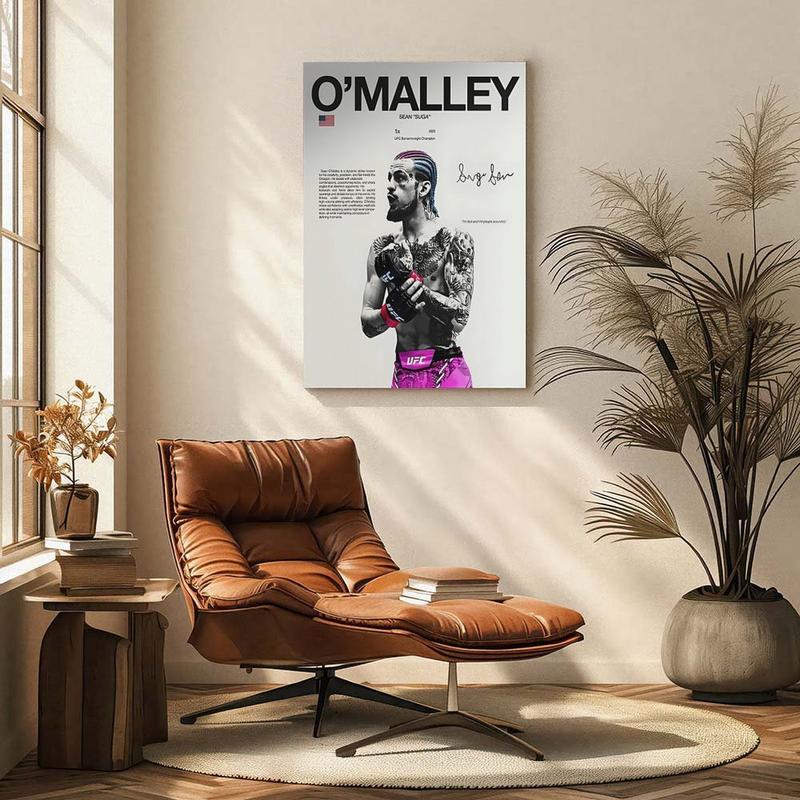 Sean O'Malley poster, UFC wall decoration, MMA digital poster, UFC bantamweight champion, UFC men's gift, sports poster, gym decoration, poster gift