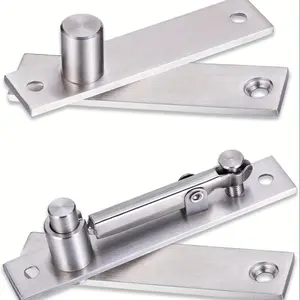 Stainless Steel Hidden Door Hinge, 1 Pair Durable Door Hinge, Suitable for Secret Doors, Bookshelf Invisible Hinge Door Hardware
