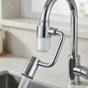 360-Degree Rotatable Dual-Mode Faucet Aerator, Kitchen Fixture Accessory for Home Improvement