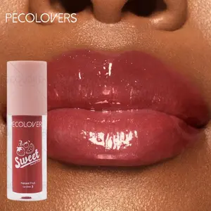 1pc Moisturizing Glossy Lip Gloss With Mirror Finish, Long-Lasting And Does Not Fade, Non-Stick Cup, Waterproof, Suitable For All Light Beige Types, Used With Other Lipsticks Together, Sleek Tube Design, Beauty Enthusiast|Holidays Gift