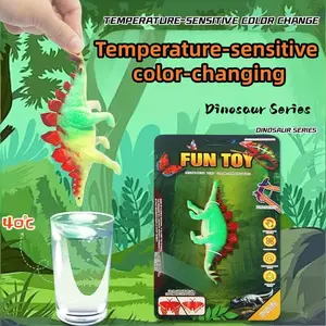 New Thermochromic Dinosaur Toy Series, Unique Stress Relief Animal Model Stretch Toy for Boys and Girls, Fun and Educational Plaything
