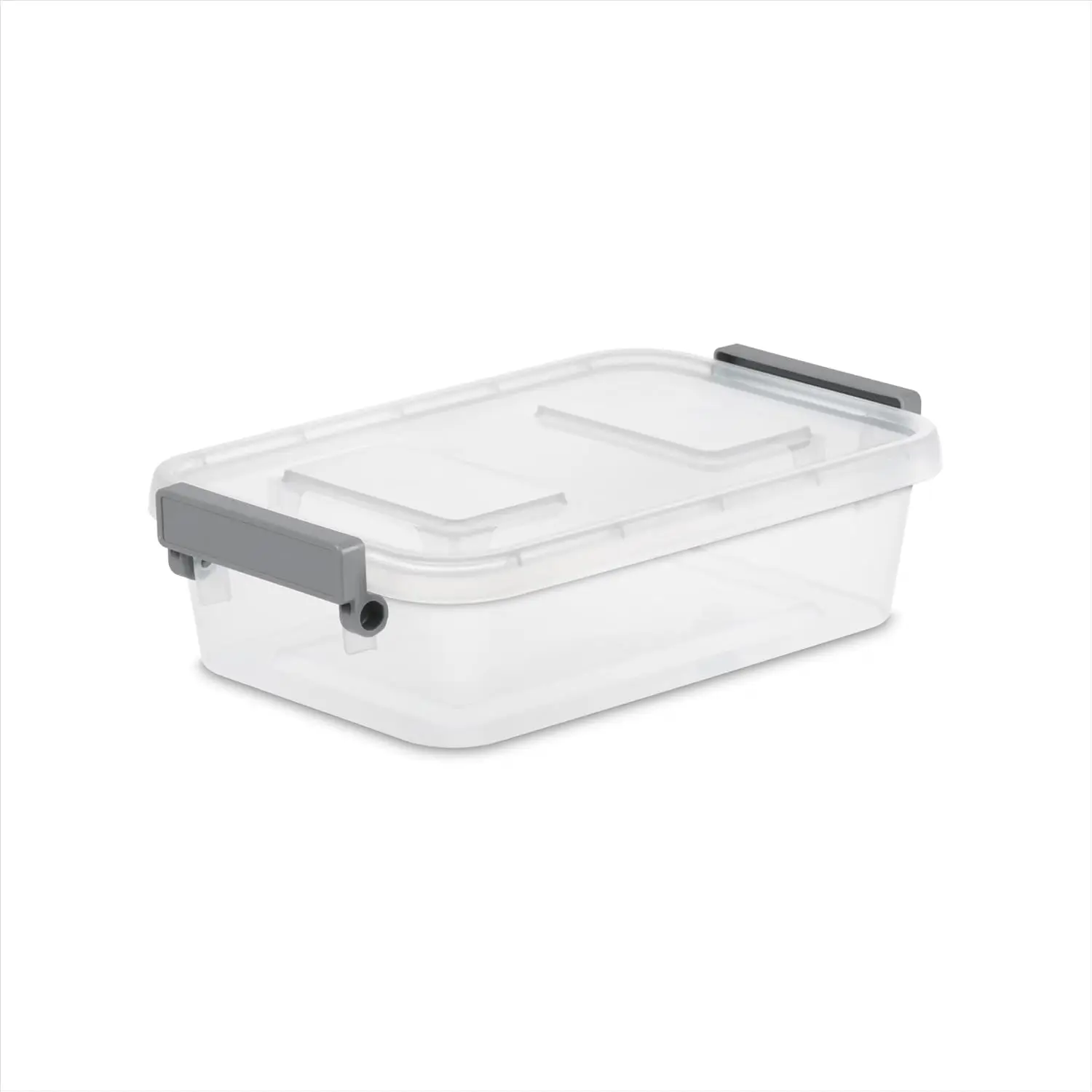 2.7 Quart Clear Plastic Storage Box with Latch Lid | Modular Organizer ...