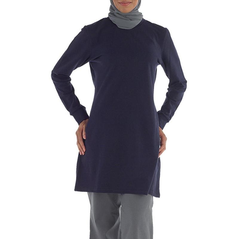 Long sleeved modest gym shirt.- Women's Size