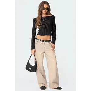 Dusty Washed Low Rise Baggy Jeans