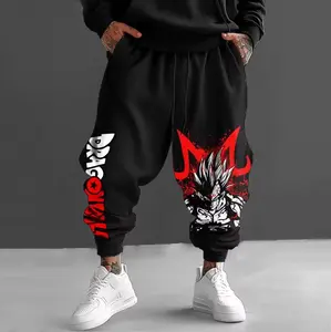 DBZ Goku Animation Peripheral Print Heavy Blend Sweatpants 2025 Autumn American Sports Tights Men Women Cotton Tights Classic Fit Elastic Waistband Drawcord