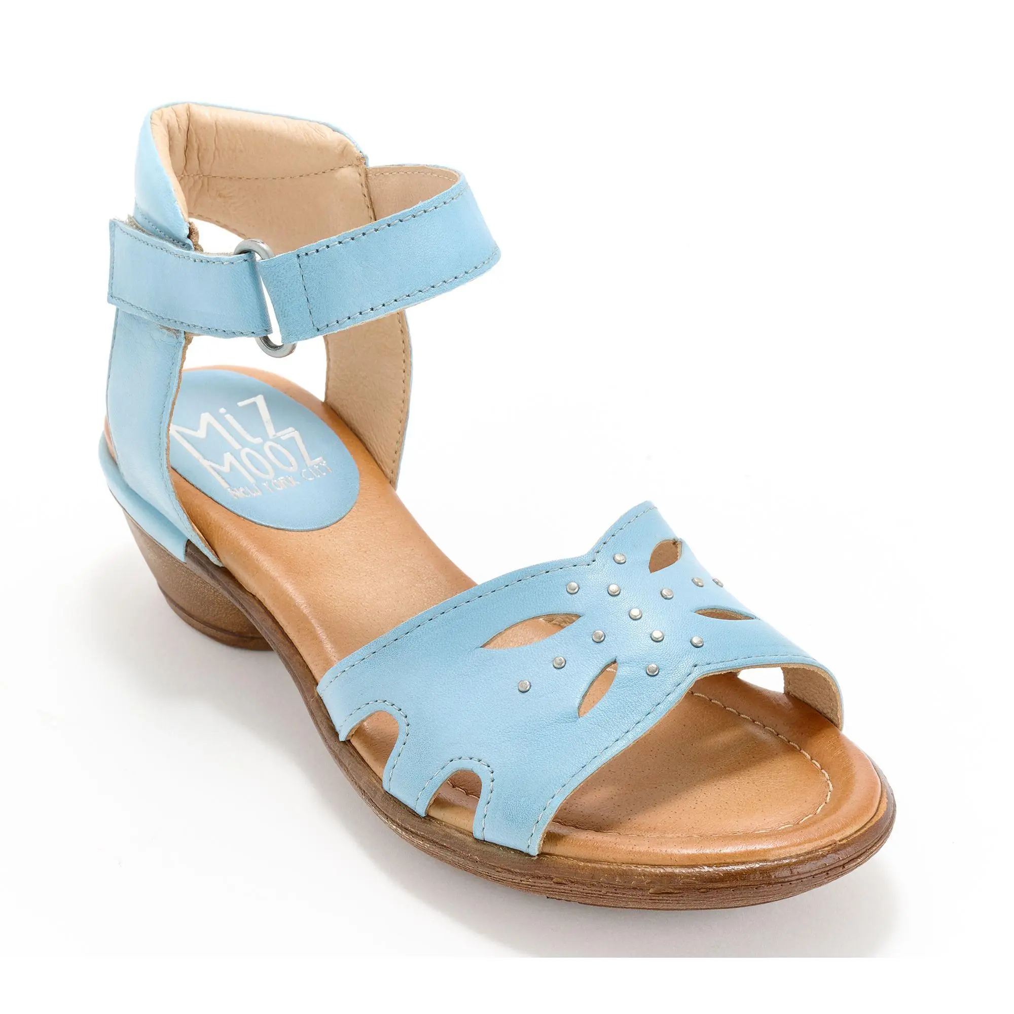 Miz Mooz Leather Adjustable Heeled Sandals - Corelia