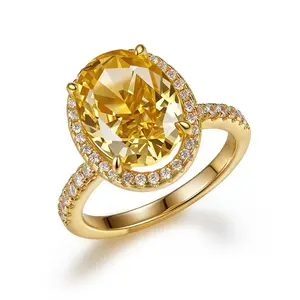 Rosalie 4 Carat Ring in Canary Yellow