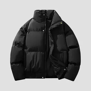 Autumn Winter Basic Solid Color Versatile Casual Thick Cotton Jacket