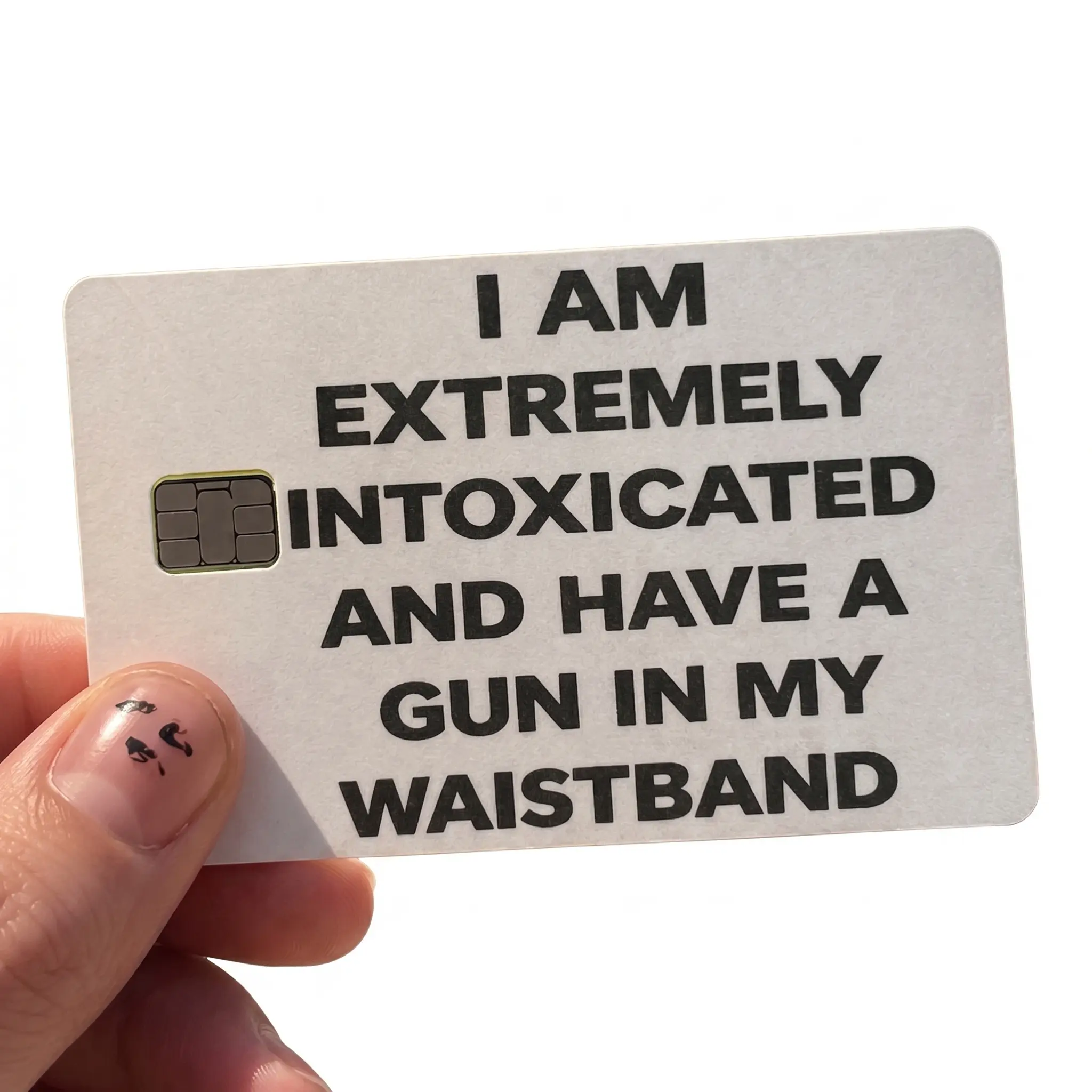 Intoxicated Meme Debit Card Skin Sticker 2 Pack Funny Vinyl Cover