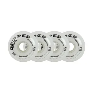 Labeda Roller Hockey Wheels - Gripper Crossover 76mm 76A White (4-Pack)