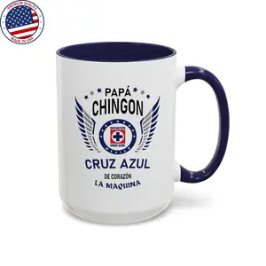 Cruz Azul Ceramic Coffee Mug (11 15oz) - Classic Design