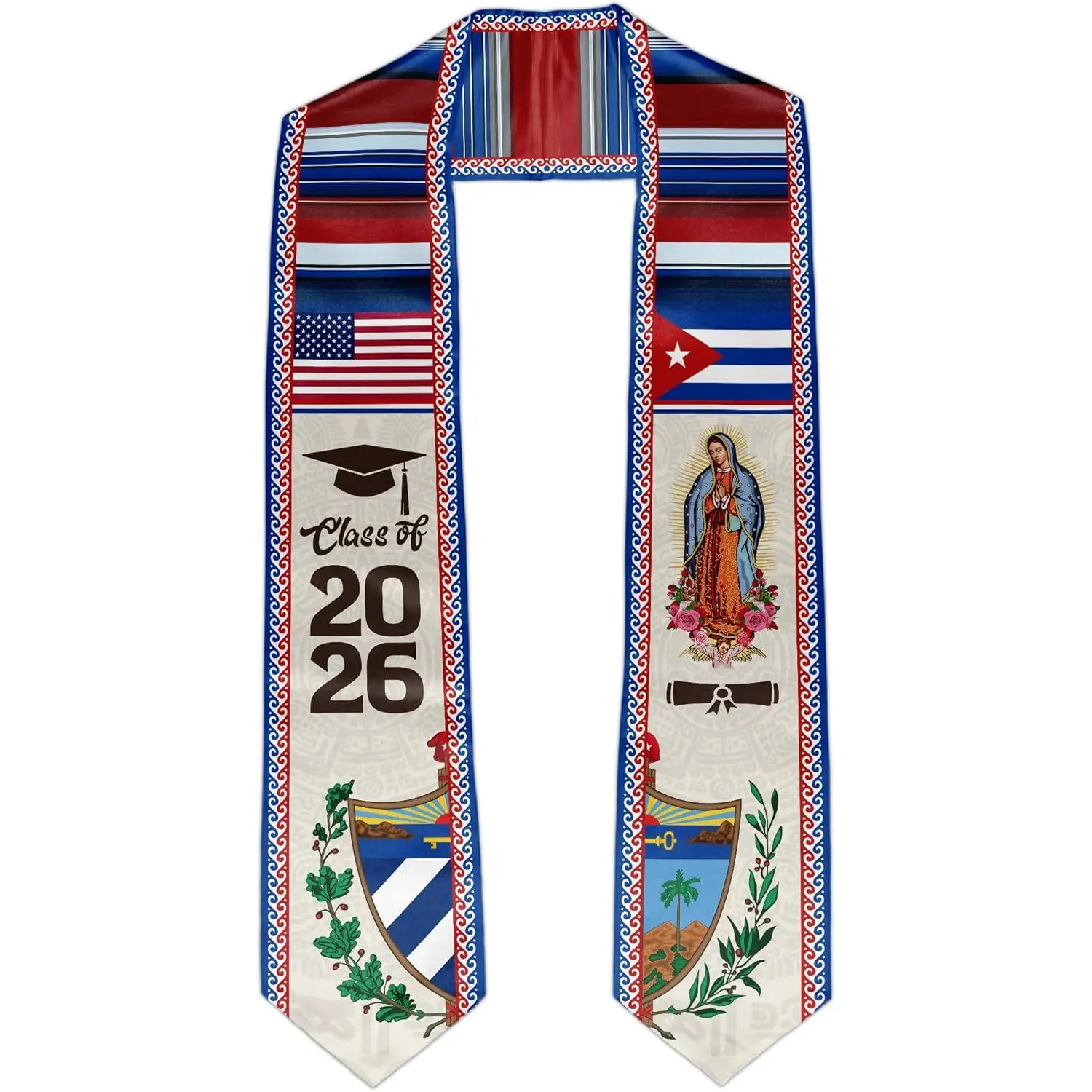 Class of 2026 Graduation Stole, 2026 Graduation Sash for University and High School Commencement & Portraits